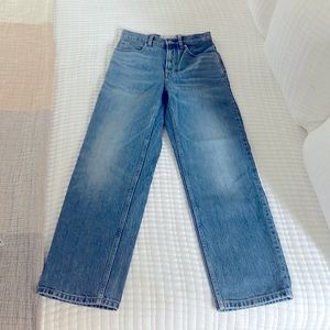 Everlane high rise, straight leg jeans